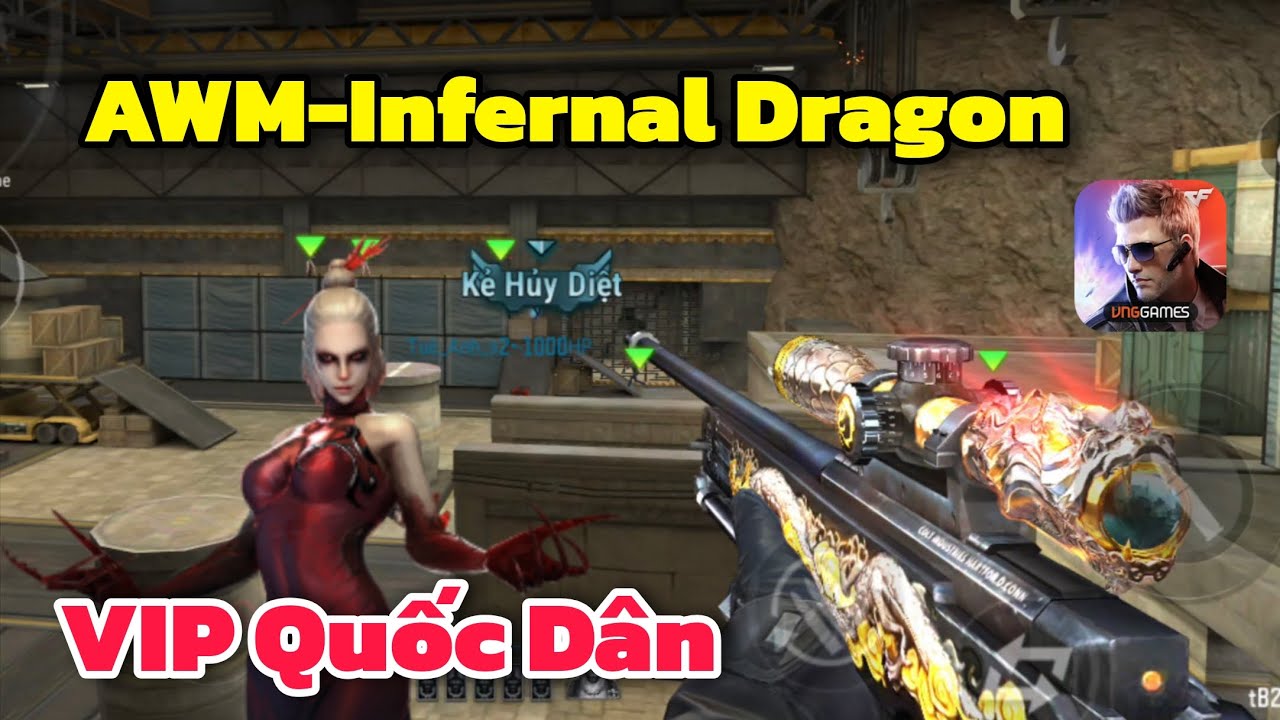 CF Mobile - Mang AWM-Infernal Dragon Khẩu Súng Vip Quốc Dân Vào Bắn Zombie.