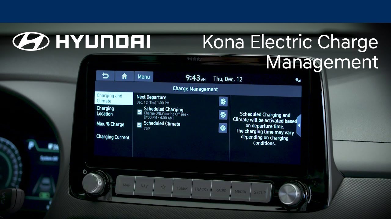 Kona Electric Charge Management | Hyundai