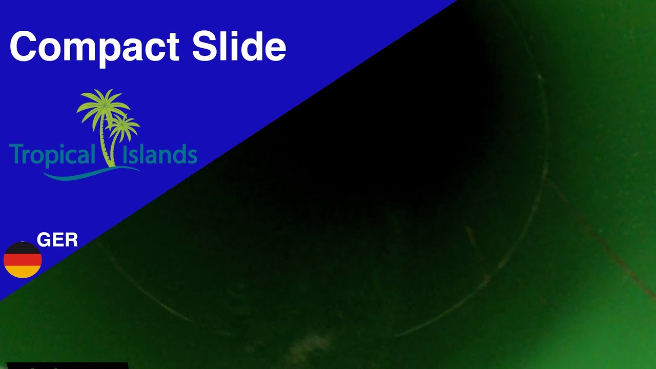 Compact Slide Green Tropical Islands | Polin Waterparks