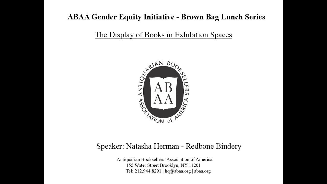 Natasha Herman: The Display of Books in Exhibition Spaces