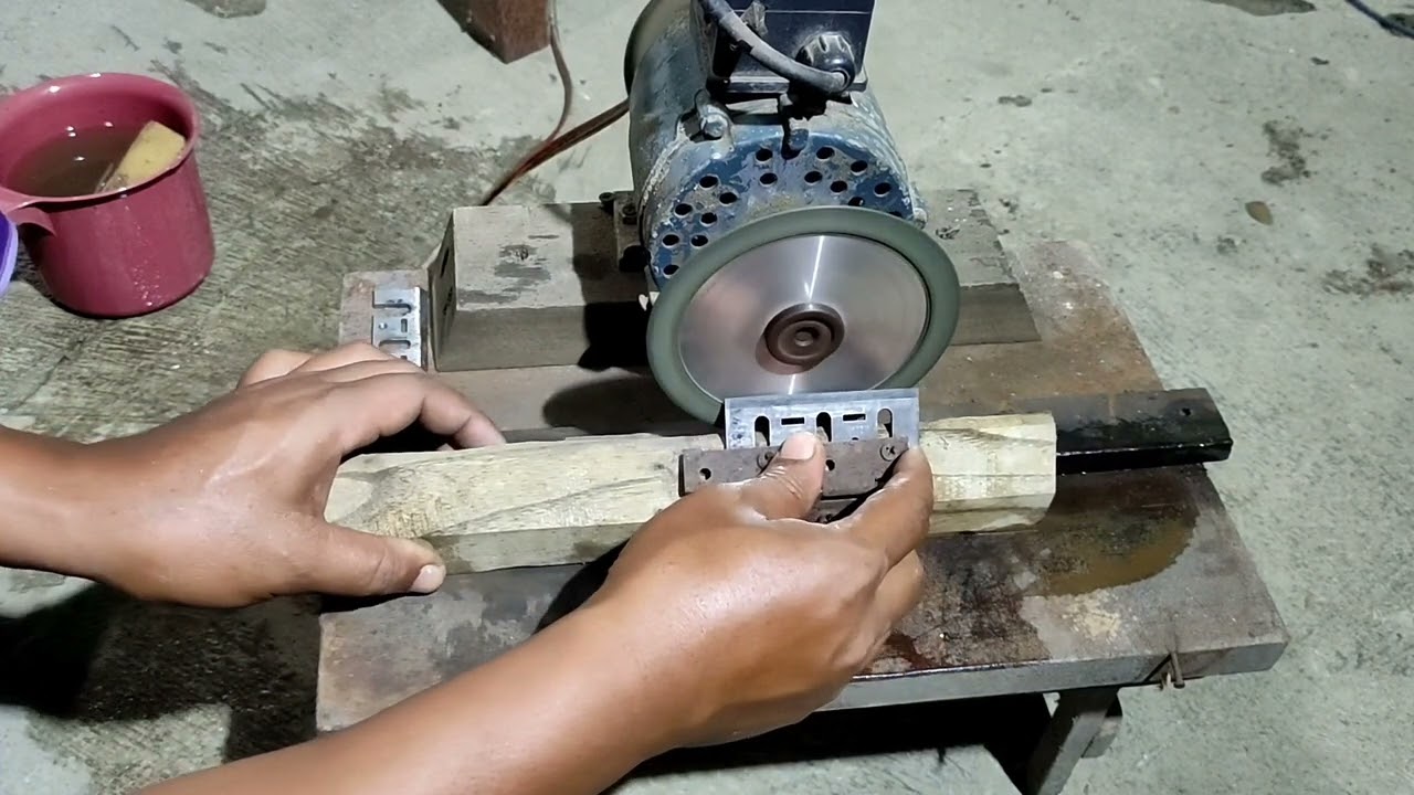 Tutorial mengasah mata wilah mesin serut TCT || banyak yang belum tau, tips dan trik Rakyat Ndeso