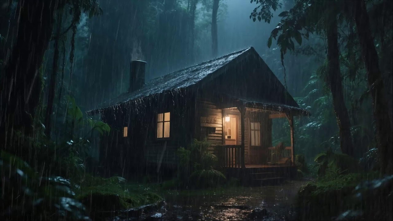 Super Heavy Rain To Sleep Immediately - Heavy Rain for Calm Brain