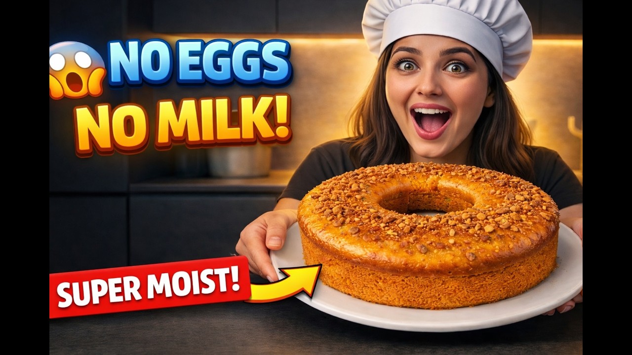 Eggless, Milkless & Yogurt Free Cake 😱 Soft & Budget Friendly