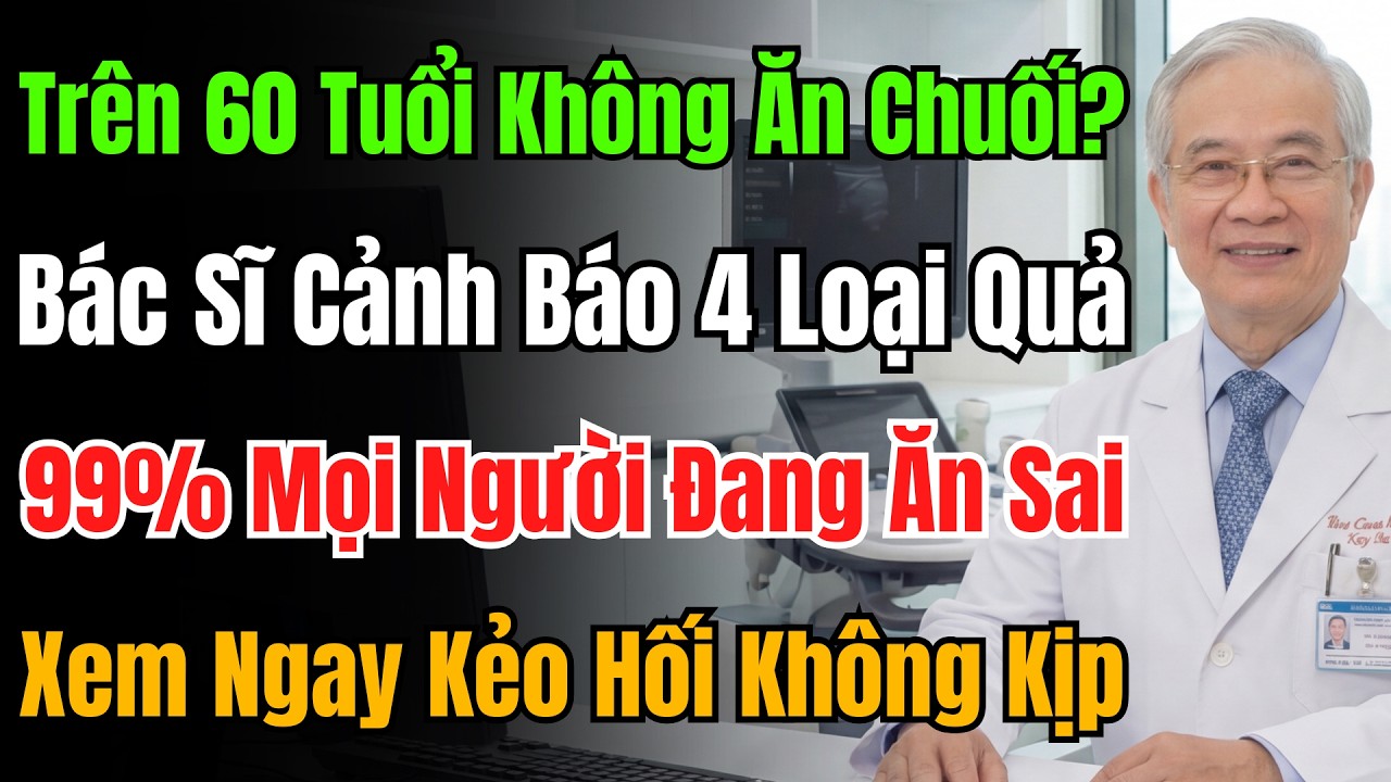 trên 60 tuổi tuyệt đối đừng ăn chuối? bác sĩ cảnh báo 4 loại quả người già cần tránh, 99% ăn sai.
