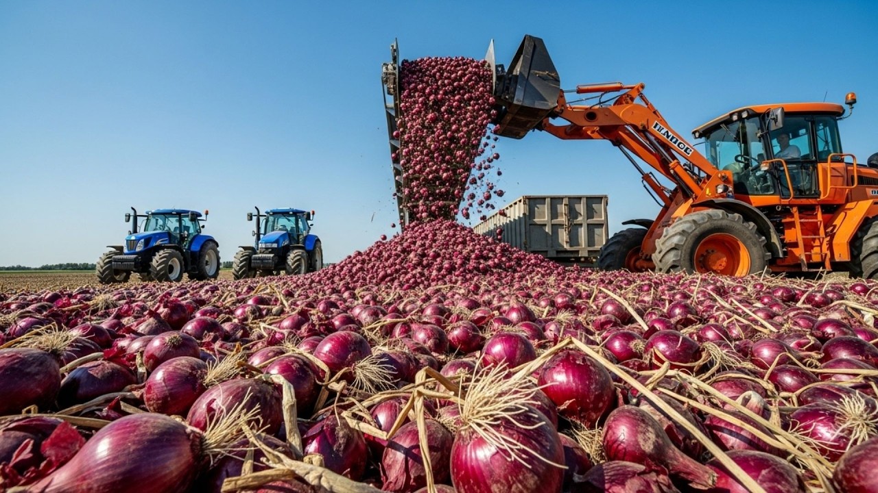 How American Farmers Harvest 9 Billion Pounds of Onions
