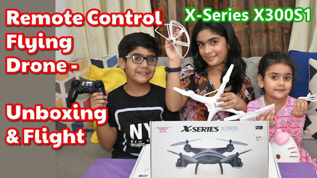 Remote Control Flying Drone Unboxing & Testing | SJ RC X-Series X300S1 | Kids Explorer