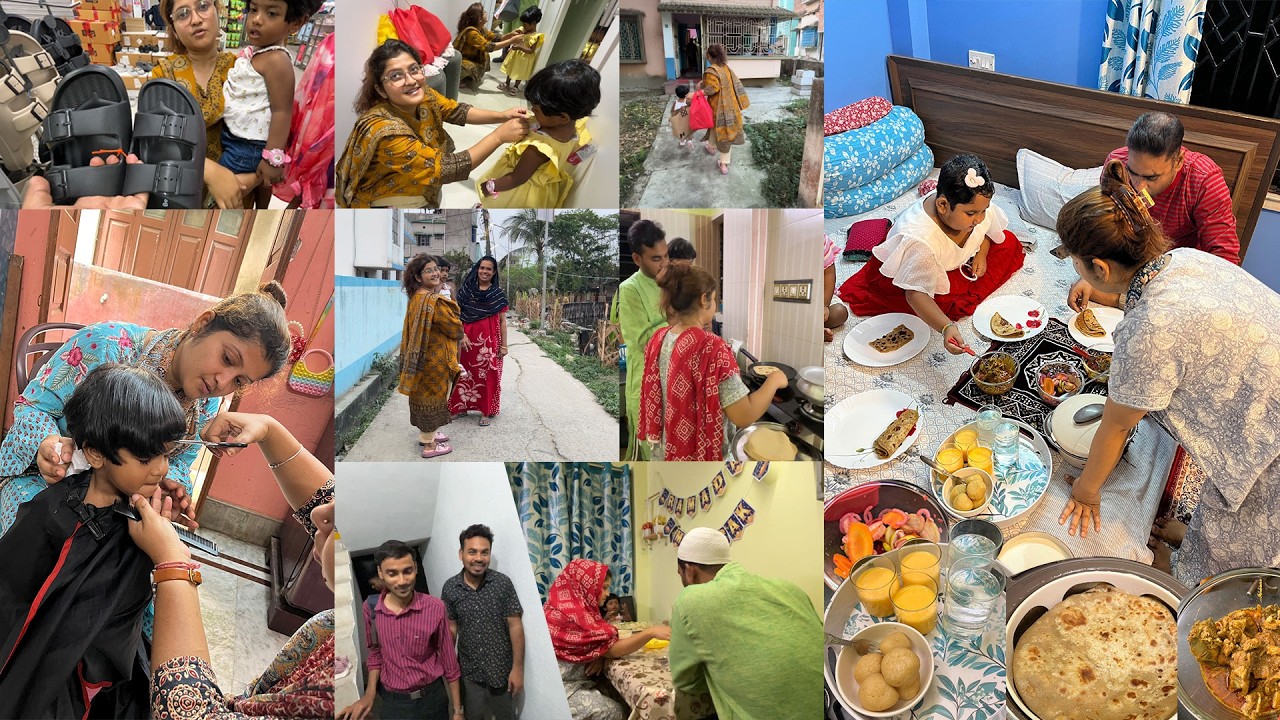 সারাদিন পুরো জমজমাট😄আজ নতুন বাড়ি আমাদের লাস্ট রোজা🏠কাল গ্রামের বাড়ি চলে যাবো😔Last minute shopping🌙🛍️