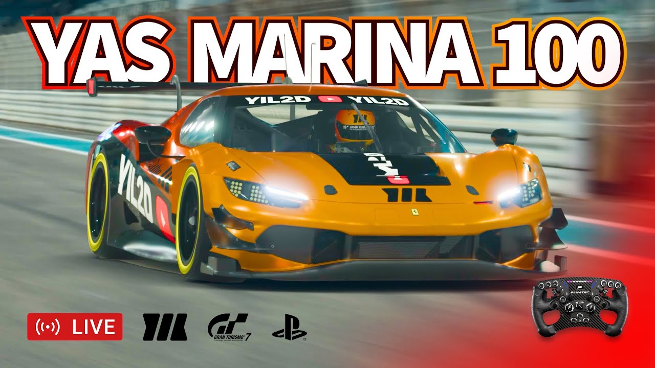 🔴 LIVE | GT7 | ENDURANCE RACE - YAS MARINA 100 LAPS at Abu Dhabi F1 Track Part Two - SPEC III