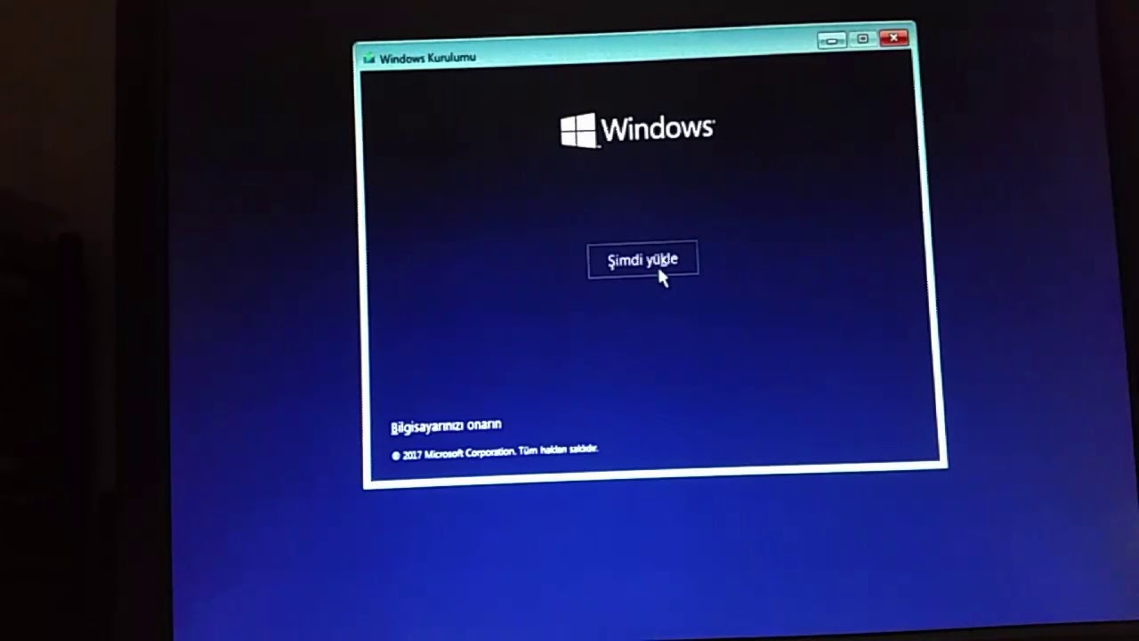 Windows bu diske yüklenemez. Açıklamayı okuyunuz. Seçilen disk GPT bölümü stilinde