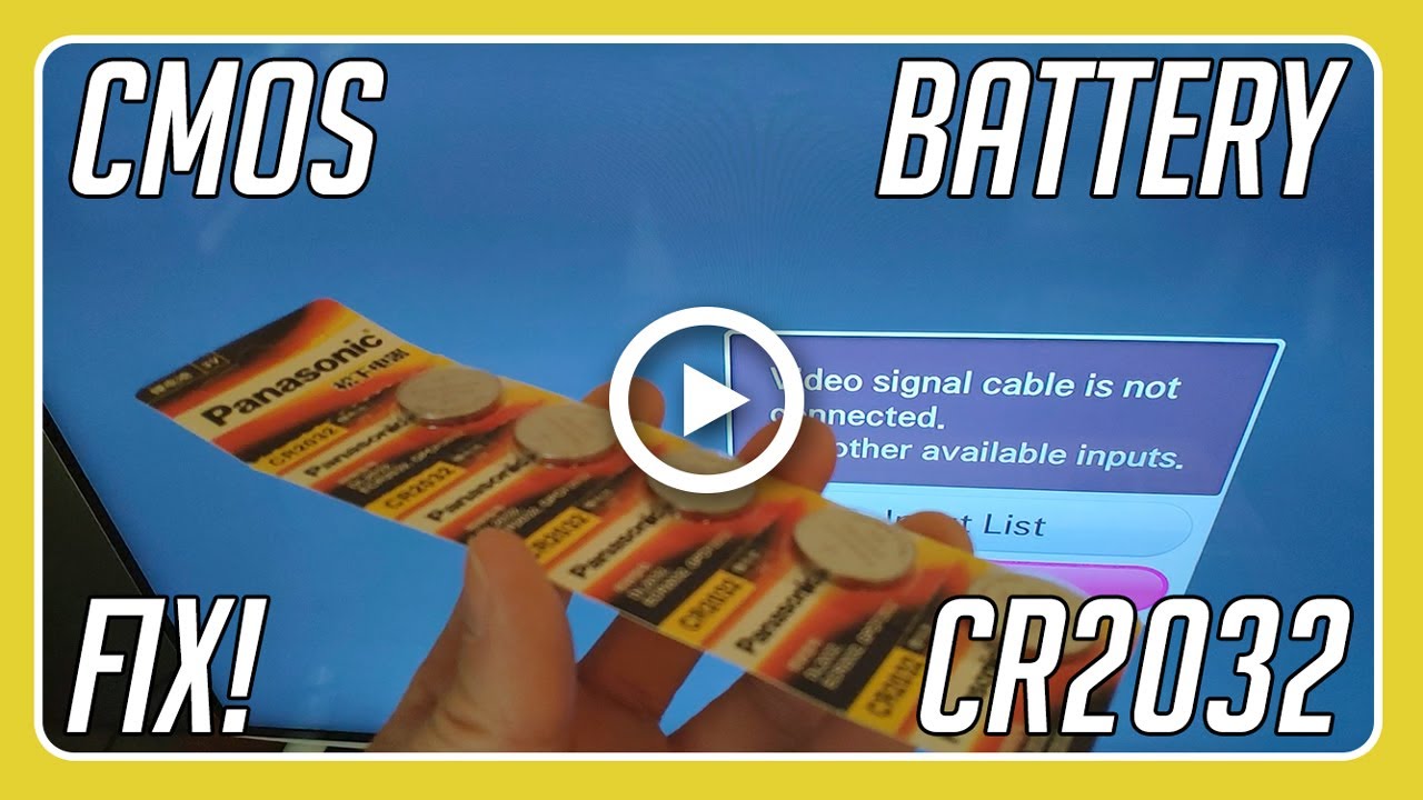 How to Fix Cmos Failure Error on your Pc with CR2032 Battery