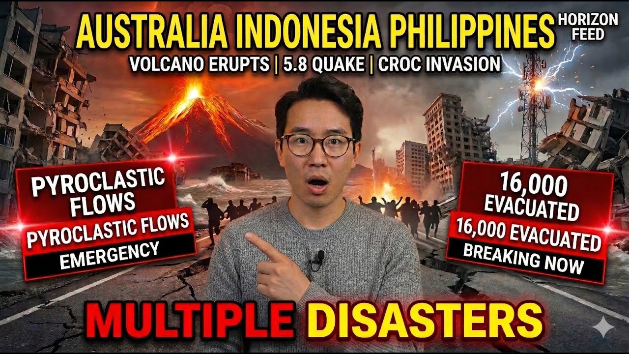 VOLCANIC ERUPTIONS + EARTHQUAKES TODAY! Indonesia, Philippines, Louisiana Hit — Australia Flood