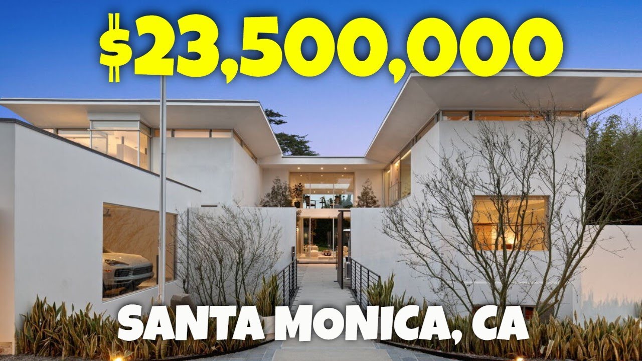 Inside a $23.5M Luxurious Santa Monica modern mansion with private indoor spa