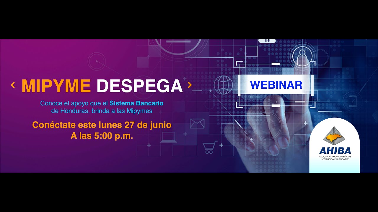 Webinar MIPYME DESPEGA - Conoce el apoyo que el Sistema Bancario de Honduras, brinda a las Mipymes.