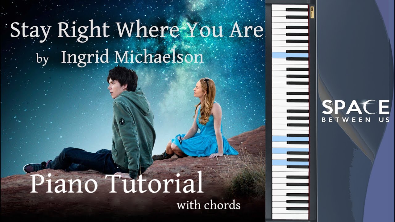 Stay Right Where You Are | EASY PIANO TUTORIAL with chords | OST The Space Between Us