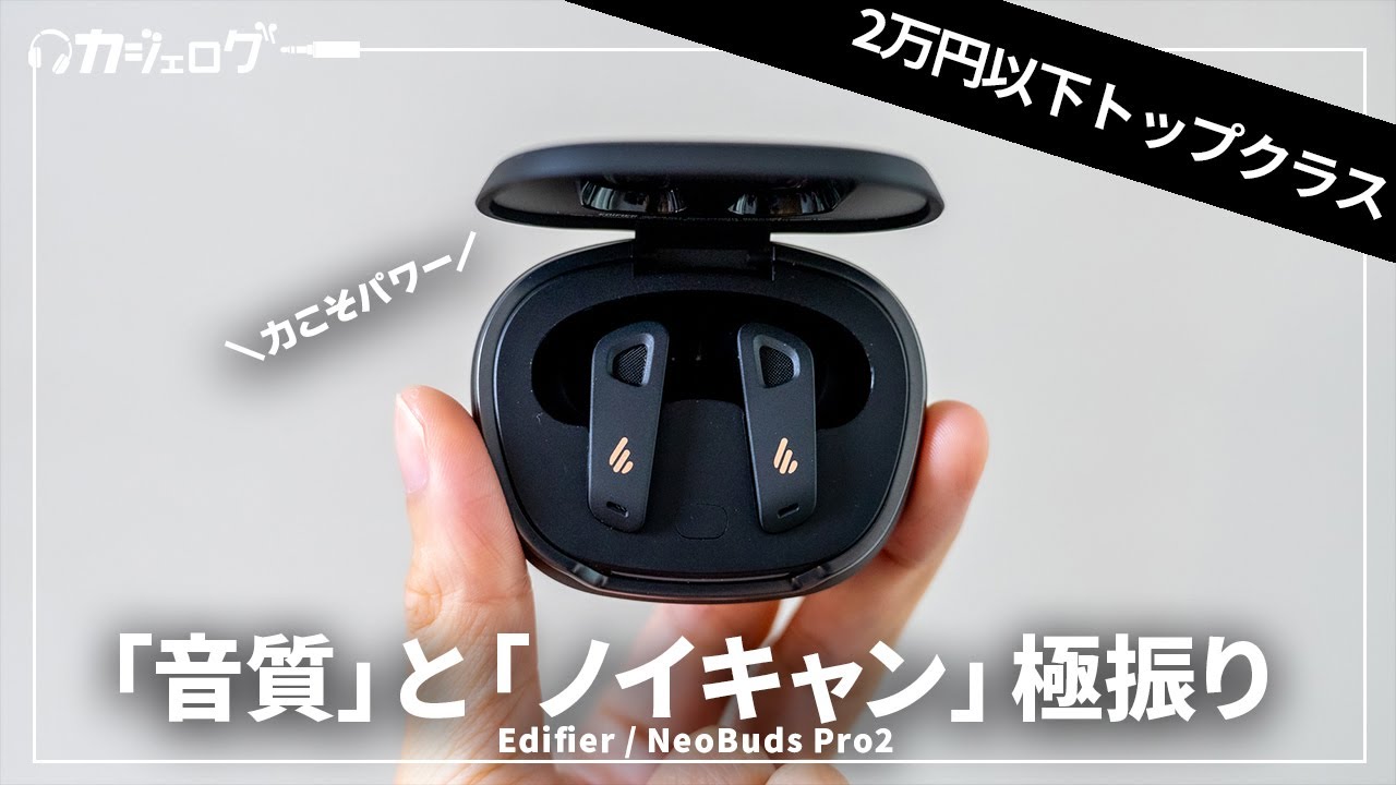【脳筋】音質とノイキャンは2万円以下最強クラスのワイヤレスイヤホン Edifier NeoBuds Pro2 レビュー