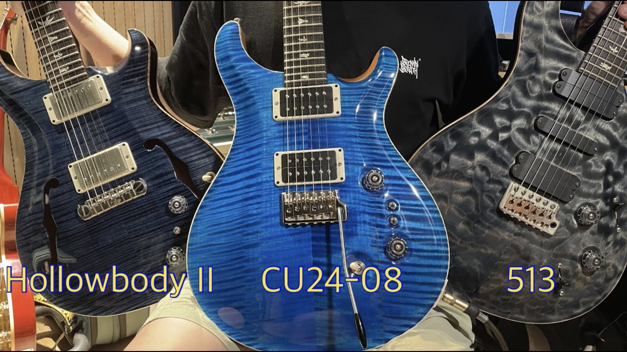 PRS 기타 비교 ! Hollowbody ll vs CU24-08 vs 513