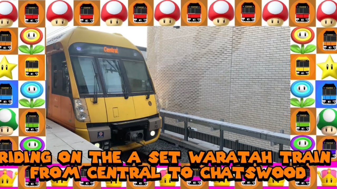 Riding on the A Set Waratah Train From Central to Chatswood