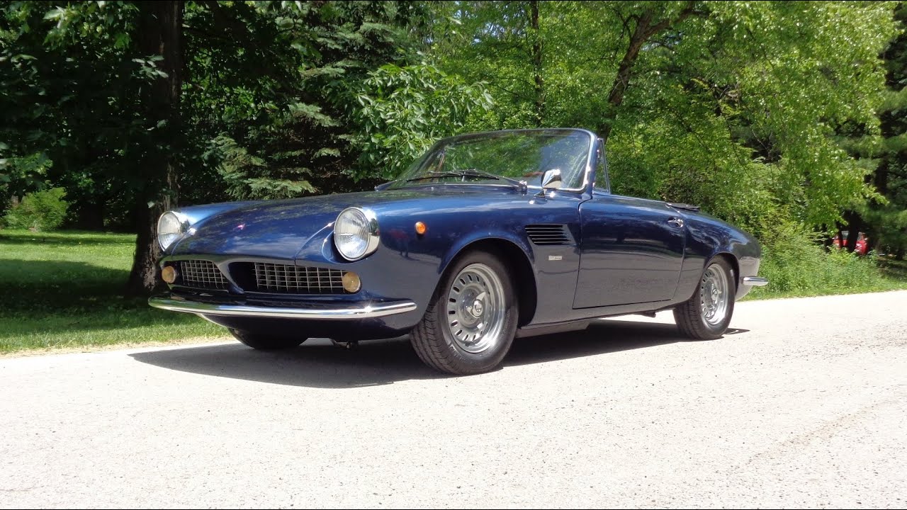RARE 1965 ASA 1000 GT Spider in Blue & Engine Sound & Ride on My Car Story with Lou Costabile