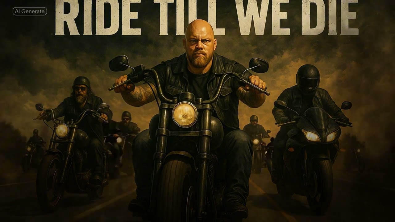 Ride Till We Die &mdash; the ultimate biker anthem from AI Madness.