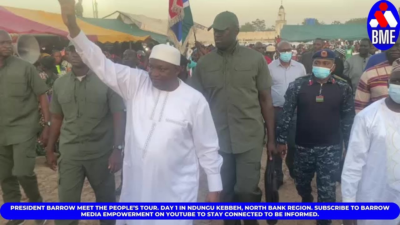 President Barrow meets the people’s tour. Day 1 in Ndungu Kebbeh, North Bank region.