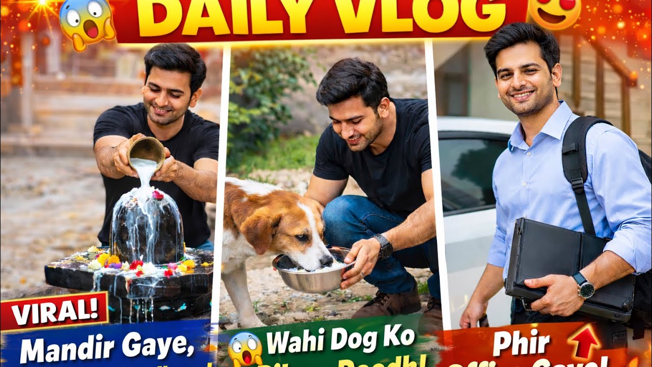 Shivling Par Doodh Chadhaya 🙏 Wahi Doodh Dog Ko Pilaya 😲 | Aaj Ka Vlog | @arjunbhartiyofficialvlogs 
