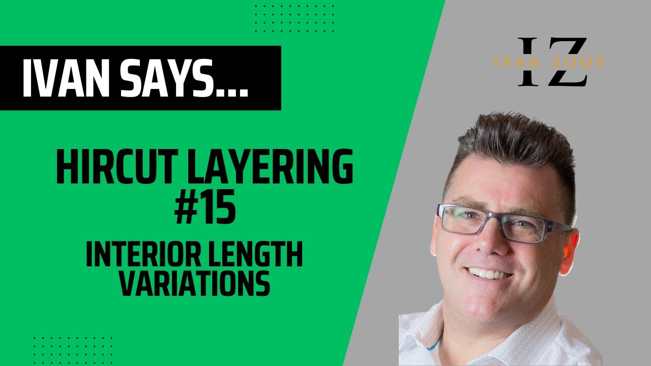 Length progression and variation in the layering on the top of a haircut