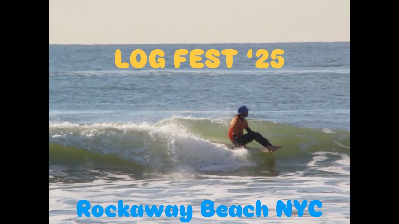 Surfing with dolphins at Rockaway Beach LOG FEST 2025! What an EPIC day of longboarding!