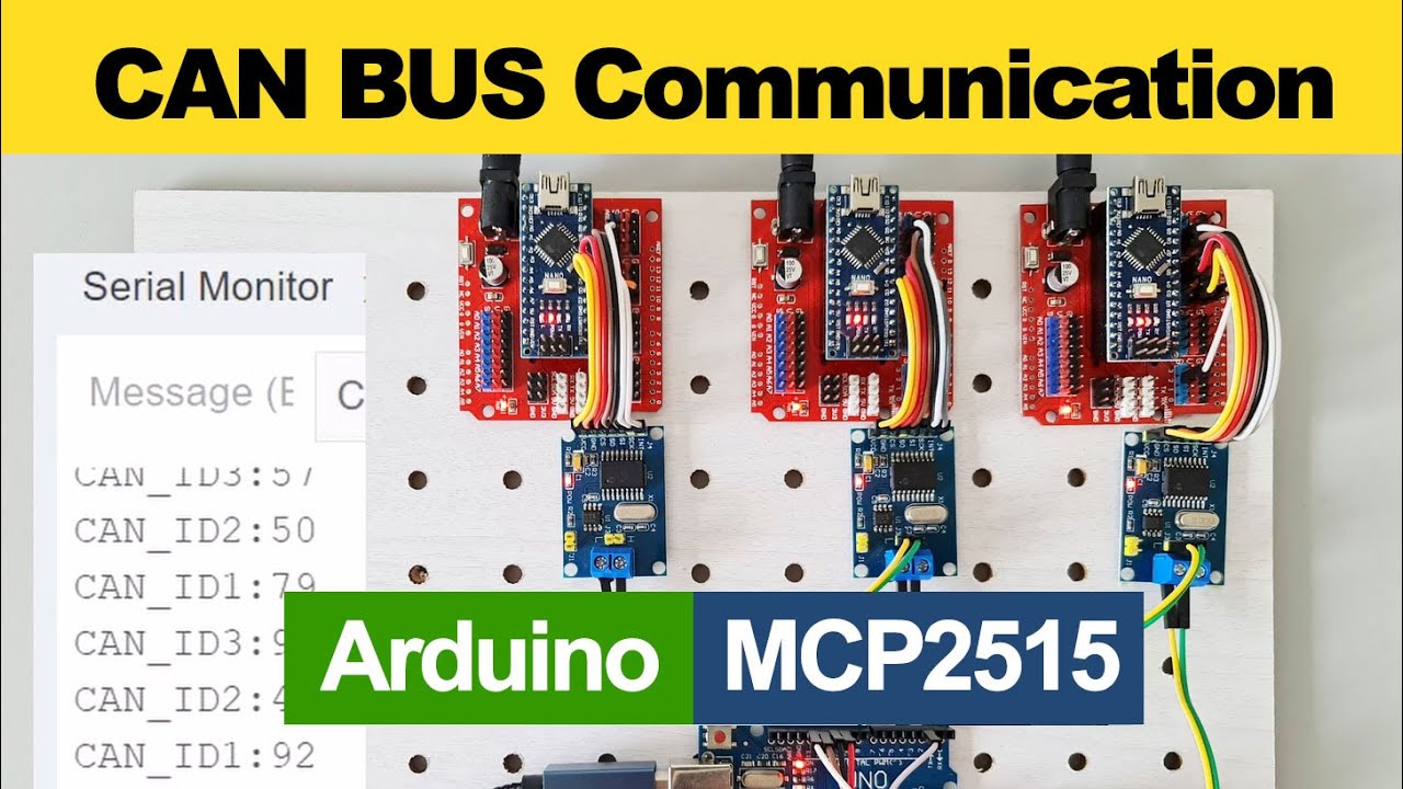 Как построить систему CAN-шины с помощью Arduino и CAN-модулей MCP2515