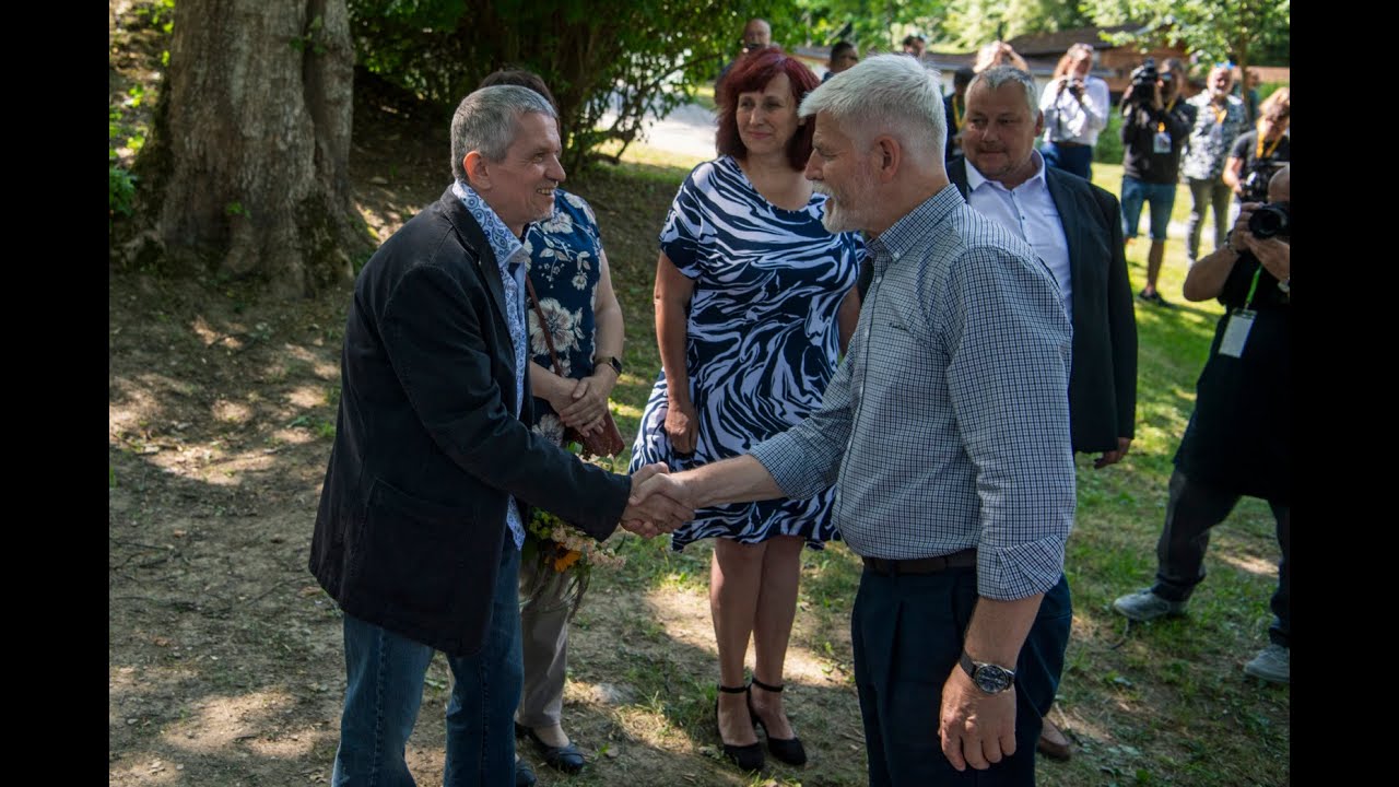 N&aacute;v&scaron;těva prezidenta Petra Pavla v Hořic&iacute;ch na &Scaron;umavě - JČ1