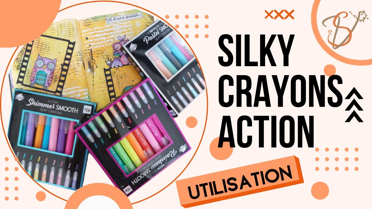 Silky crayons Action. Tests et utilisation.