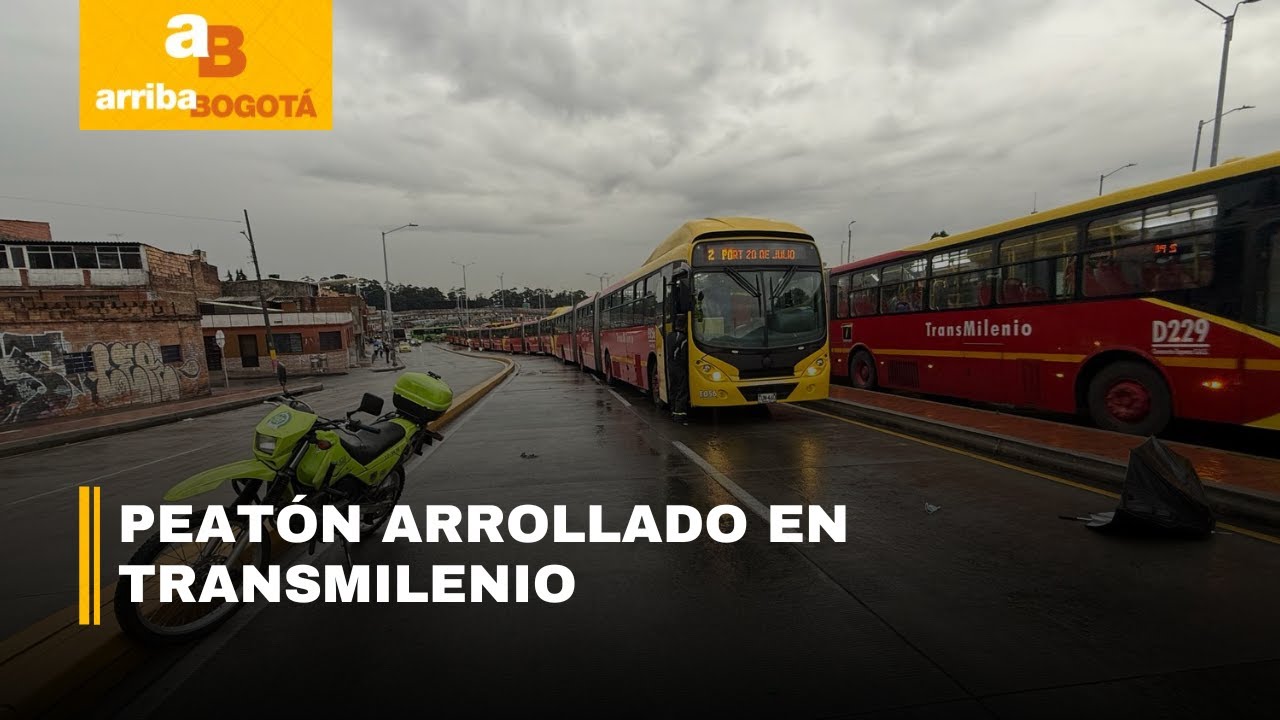 Siniestro en portal 20 de Julio: peatón arrollado por bus de TransMilenio | CityTv