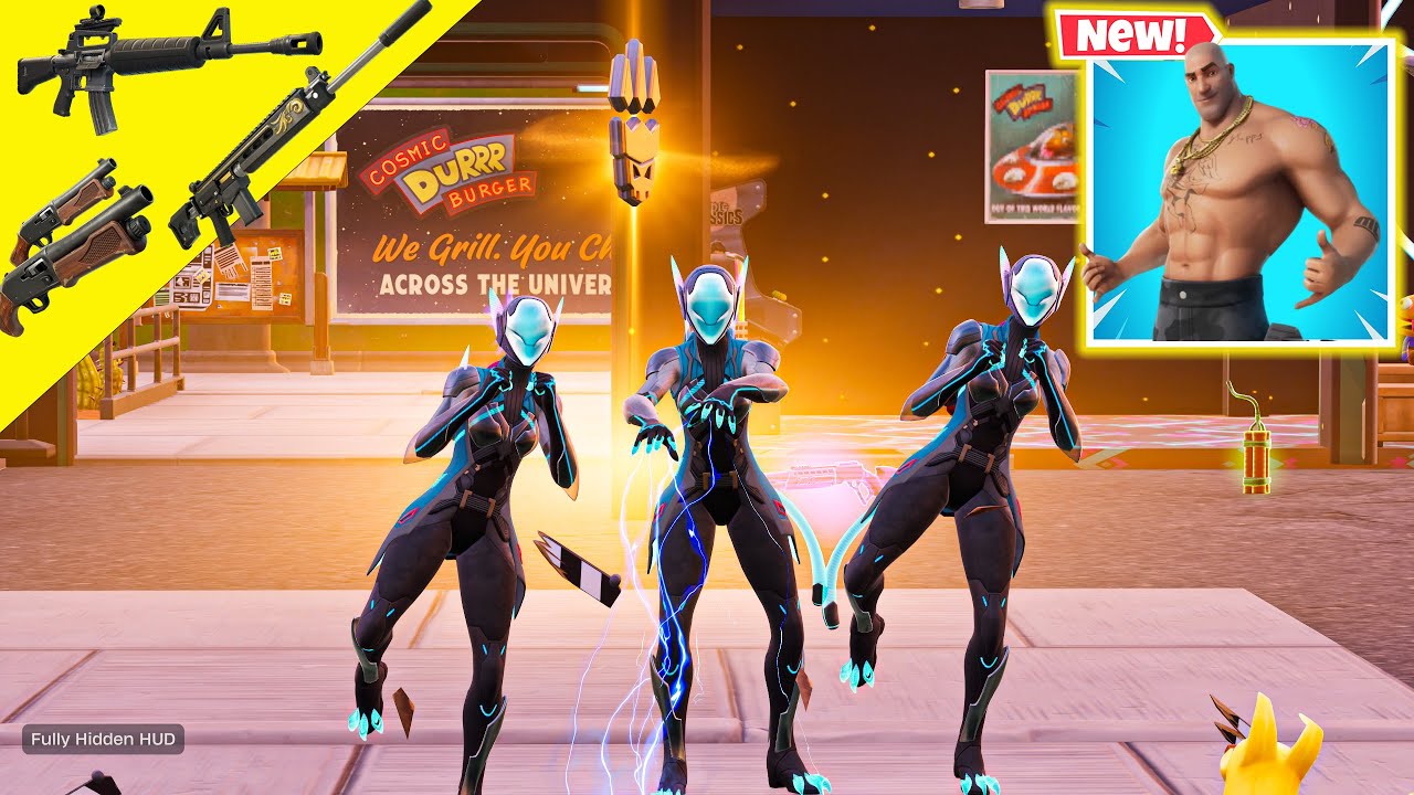 CYBERLIGHT LYNX TRIO - Fortnite Gameplay Wins (NEW! Fortnite Chapter 7 Season 1)