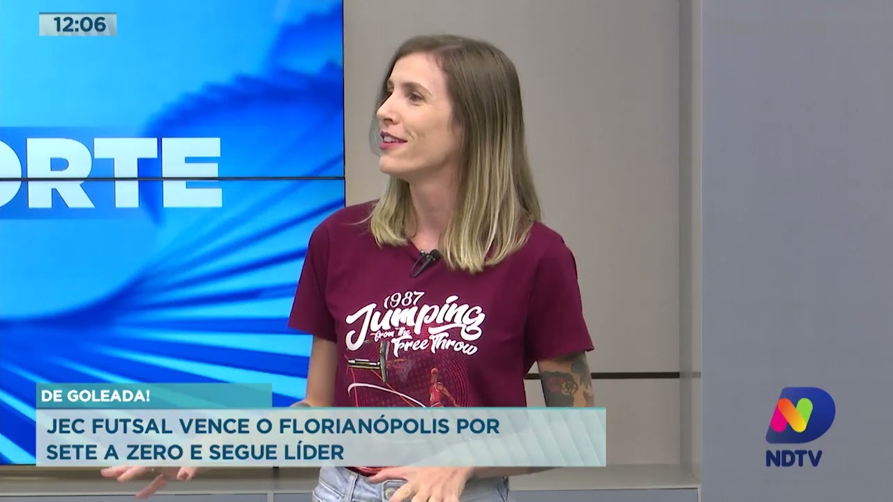 De goleada! JEC futsal vence o Florian&oacute;polis por sete a zero e segue l&iacute;der