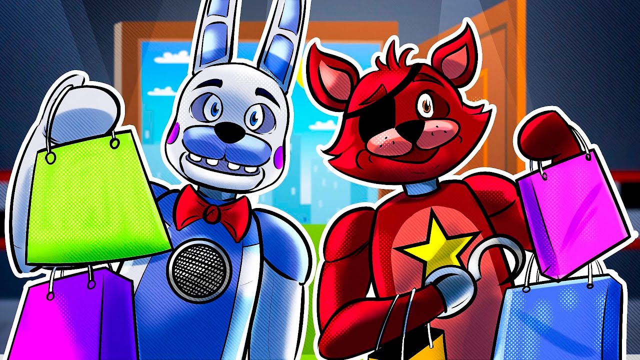 Funtime Bonnie & Rockstar Foxy go SHOPPING | Minecraft Five Nights at Freddy’s Roleplay