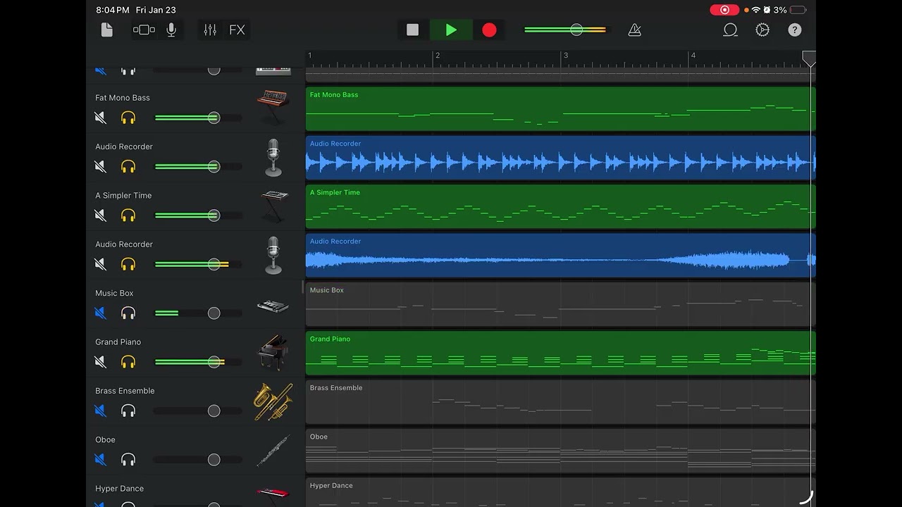 Sprunki retake re-created in GarageBand