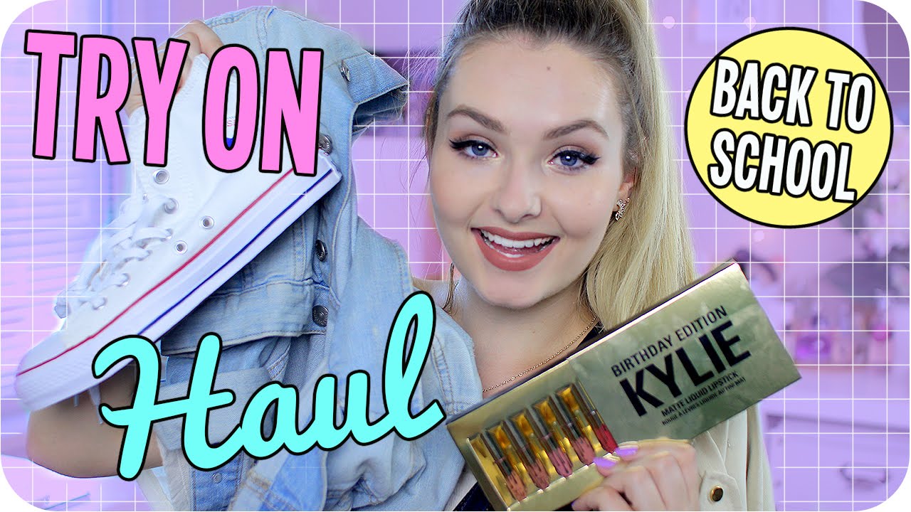 Back to School Try On Haul!! Forever21, Kylie Cosmetics & More!