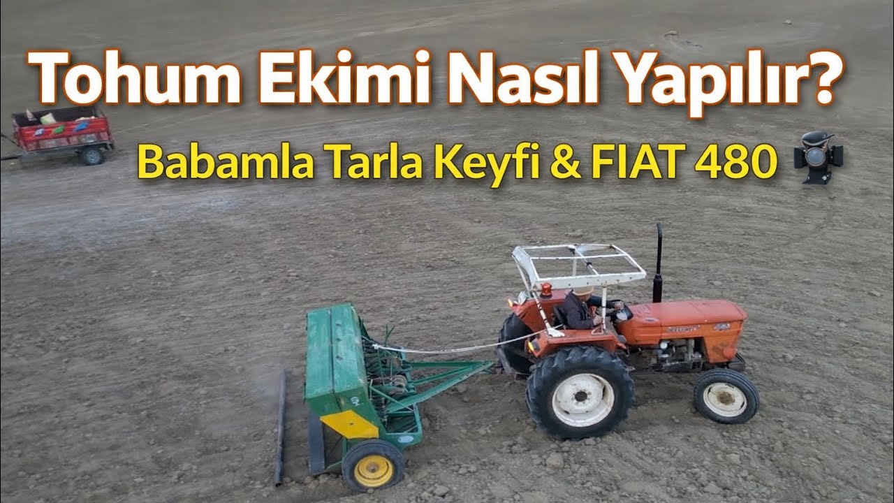 Tohum Ekimi Nasıl Yapılır? | Babamla Tarla Keyfi & FIAT 480 👨‍🌾📽️