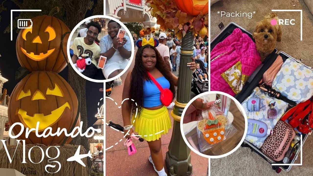 TRAVEL VLOG: ORLANDO FL WITH FRIENDS! | Disney World, New IPHONE 17 pro Max, Ghetto Hotel,+ more
