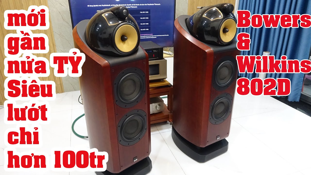 sốc thật mới gần nửa Tỷ giá siêu lướt chỉ hơn 100 Triệu-loa HI END B&W 802D Trebe kim cương
