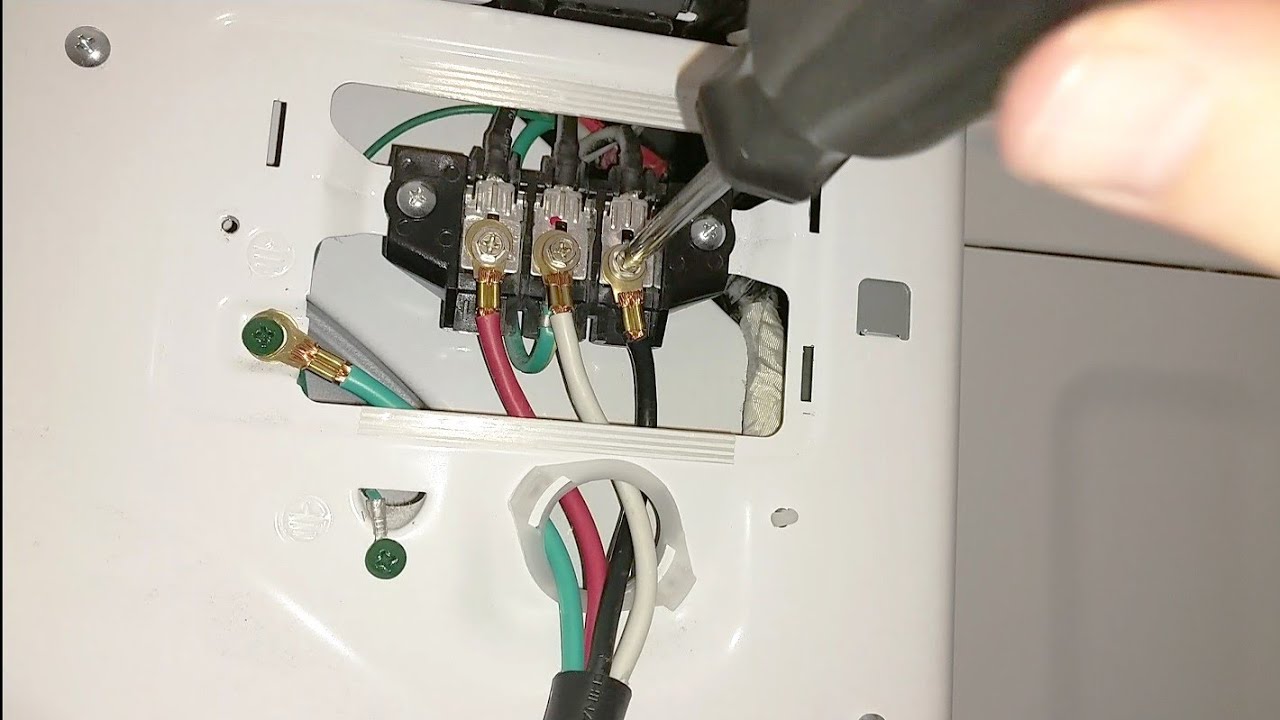 Установка 4-проводной вилки на сушилку Samsung Model#DV45H7000EW/A2