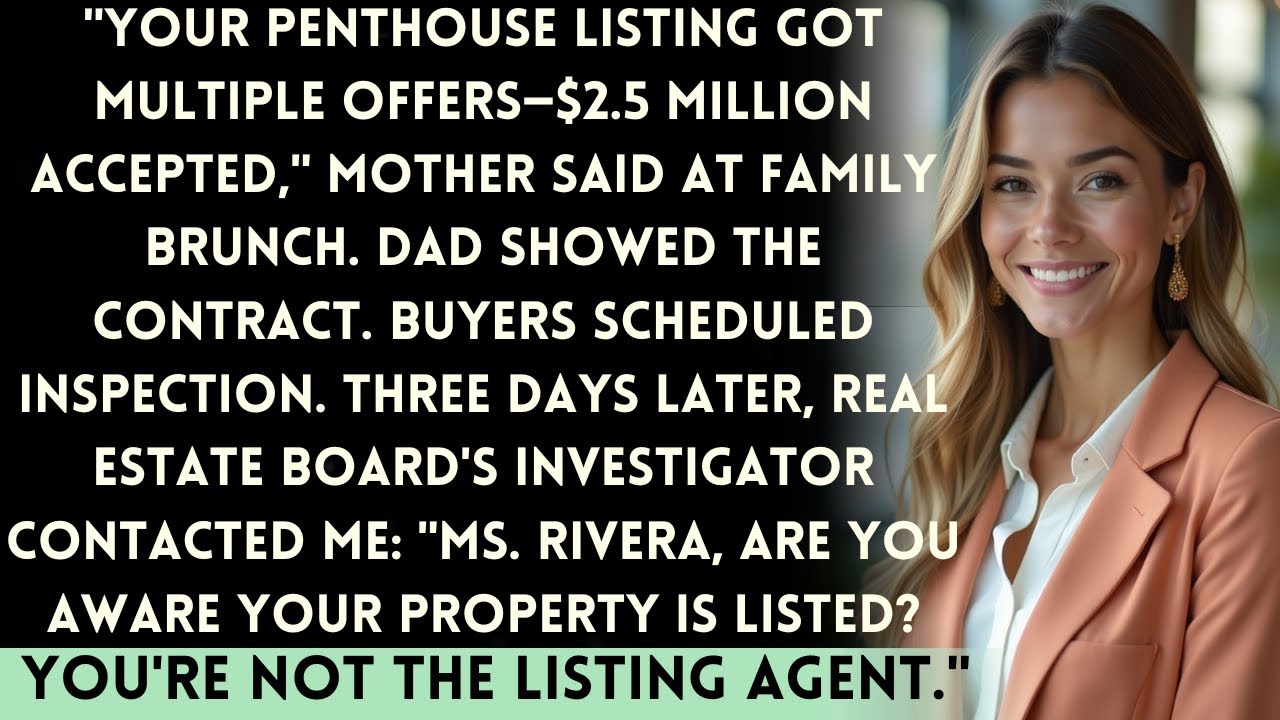 Parents Listed My City Penthouse at $2.5M — Until the Real Estate Board Investigated