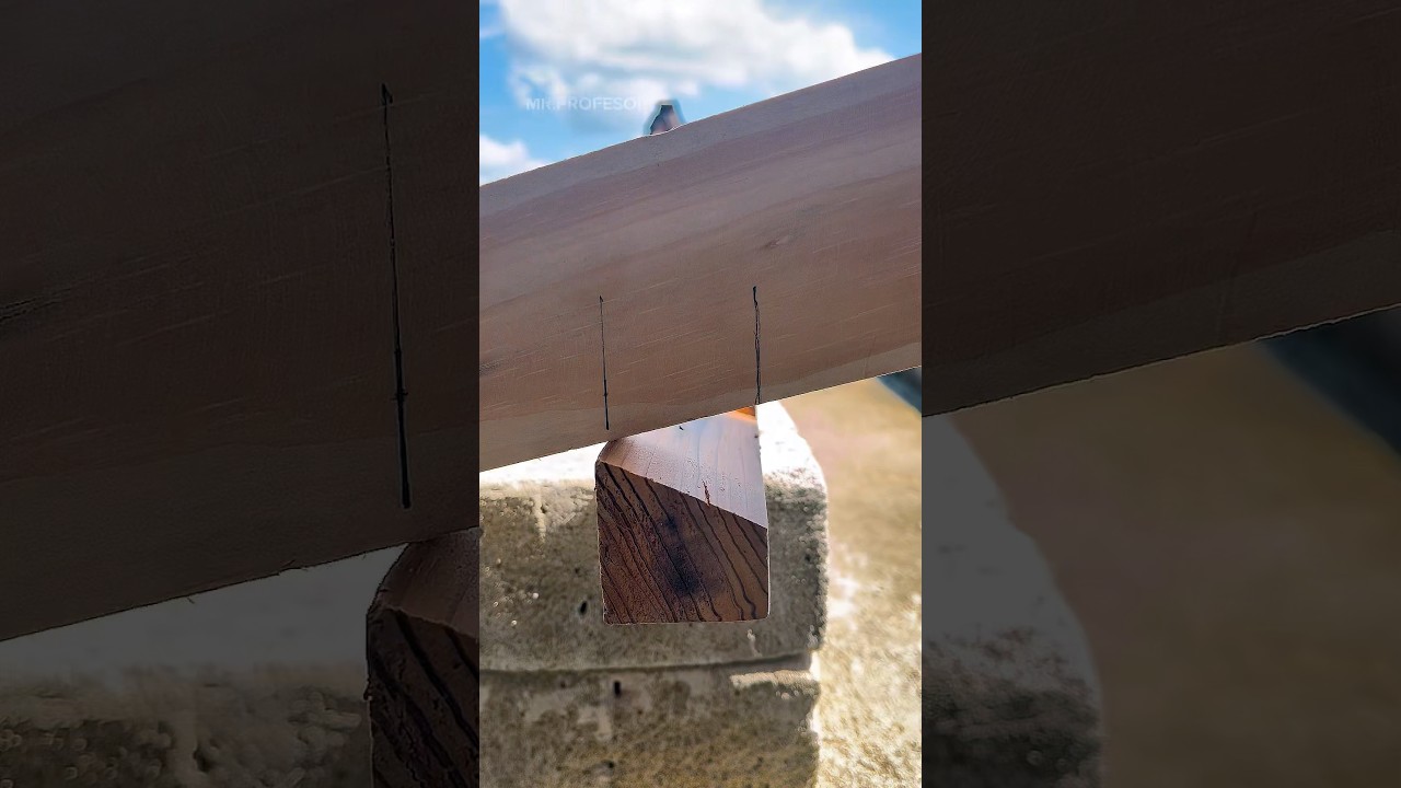 connecting and cutting irregular wooden blocks.#wood #woodscraft #woodworking #tricks