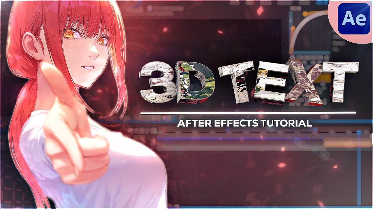 3D Text | Easy After Effects AMV Tutorial