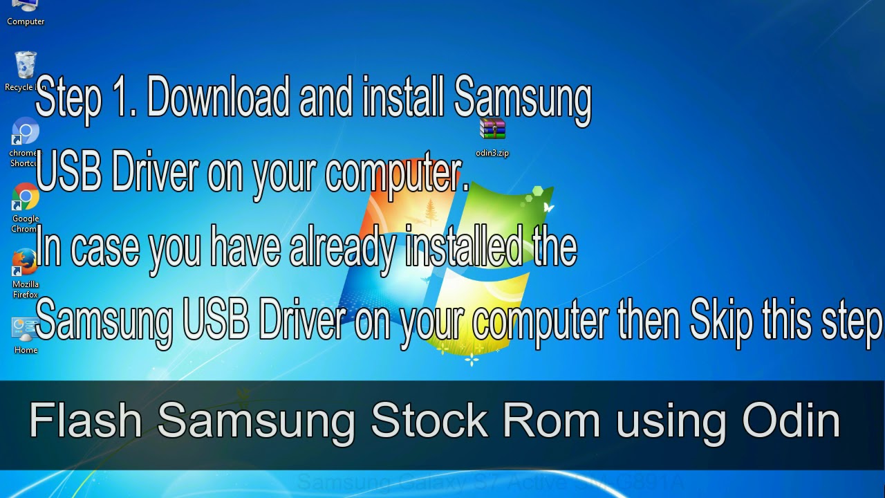 How to Samsung Galaxy S7 Active SM G891A Firmware Update (Fix ROM)