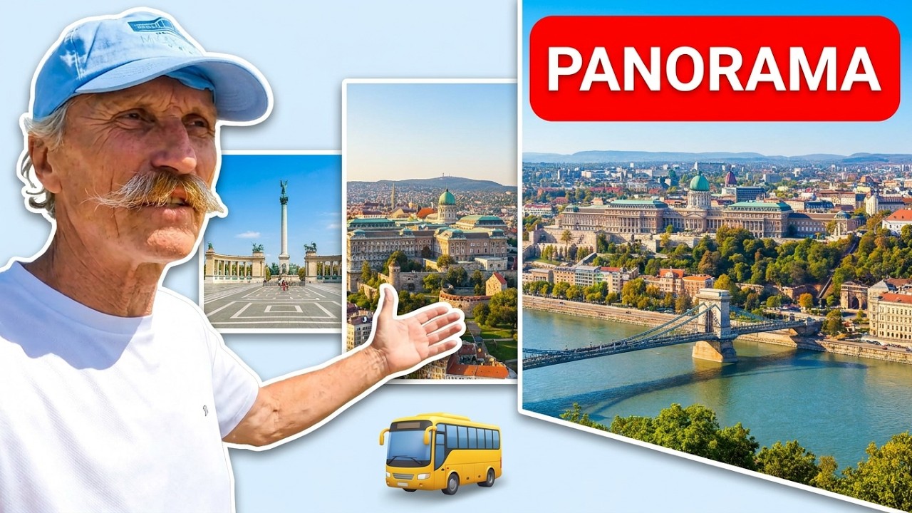 Trg Heroja  - Kraljevski Budim, Panorama I Pogled na Peštu i Vodič Đura