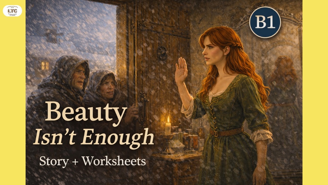 The Mirror and the Window – B1 English Story with Worksheets | Learn English with Stories