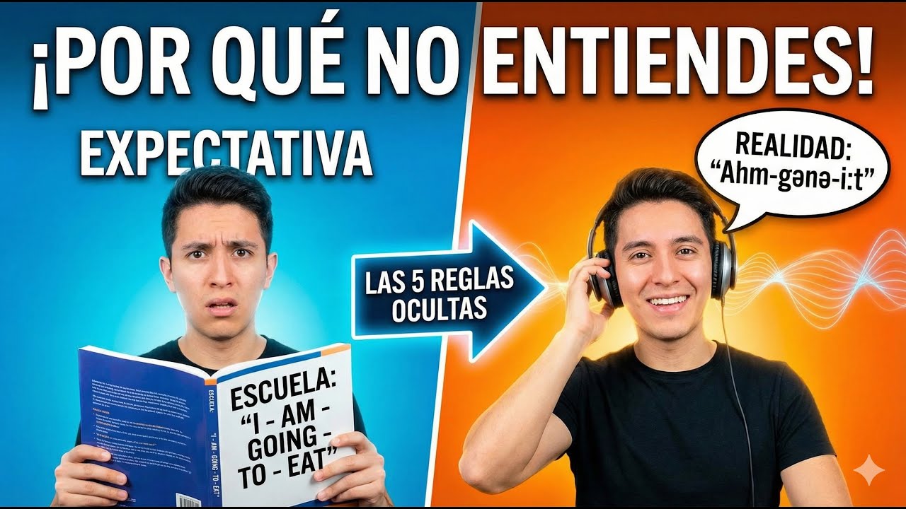 Por qué no entiendes el inglés hablado (Las 5 reglas ocultas)