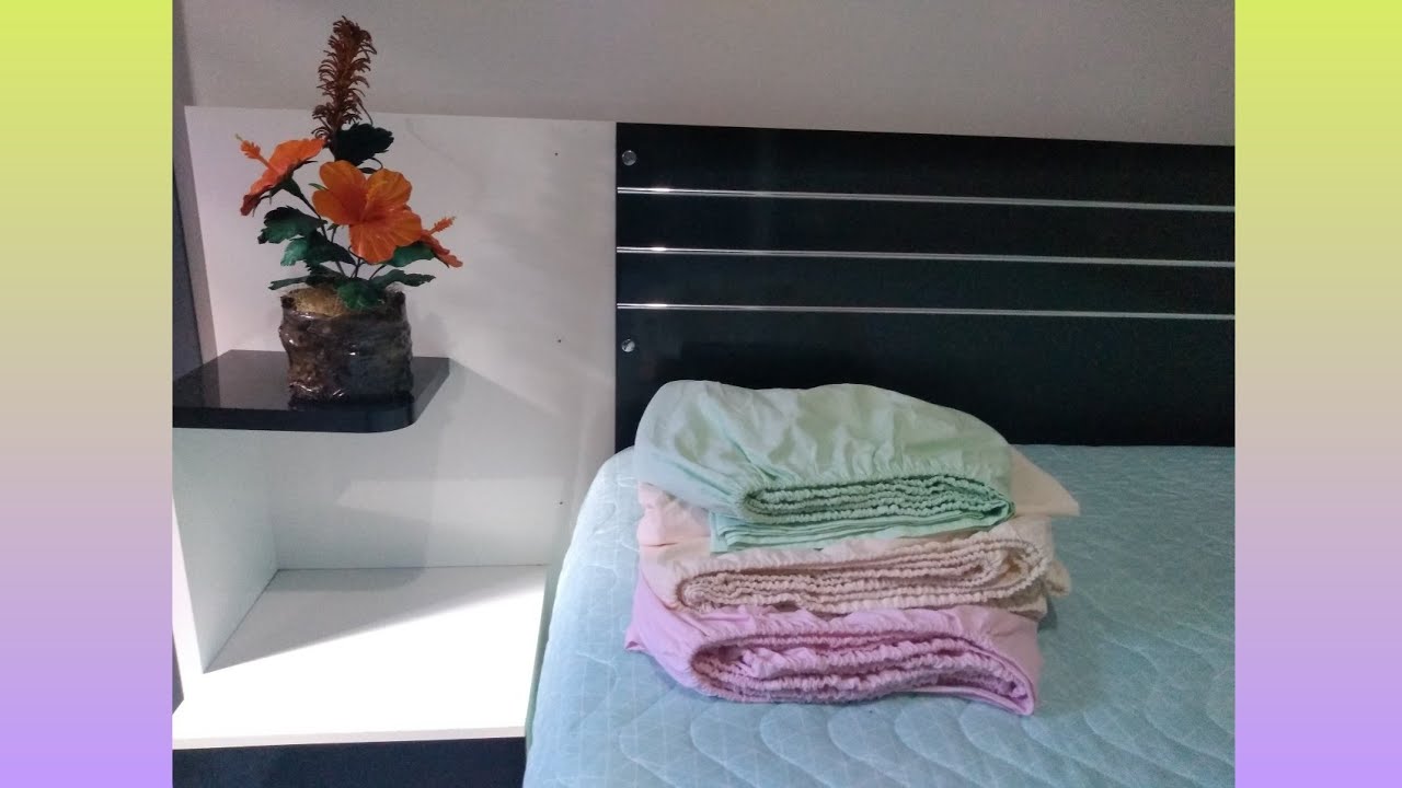 COMO FAZER UM  LENÇOL COM ELÁSTICO PRA CAMA QUEEM