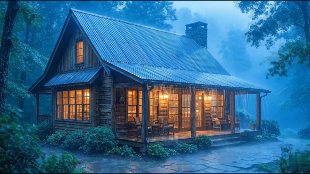 10 Hours of Relaxing - Rain for Deep Sleep & Insomnia Relief | Heavy Rain Sounds at Night 🌧️