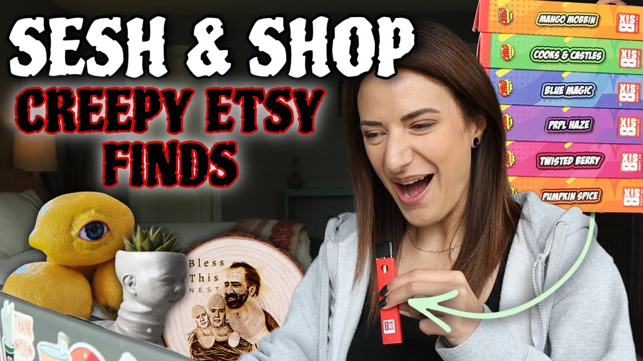BLACKOUT BLEND VAPES & CREEPY ETSY FINDS | sesh w/ eighty six brands new OMG vape line